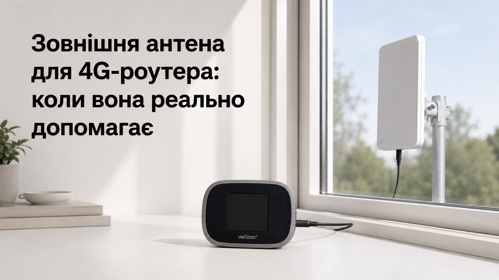 Зовнішня антена для 4G-роутера: коли вона реально допомагає